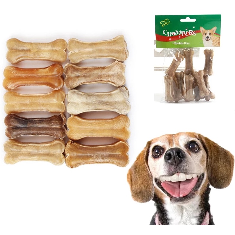 Đồ Ăn Vặt Xương Canxi Da Bò Cho Chó Gặm Làm Sạch Răng Giúp Răng Chắc Khỏe Dog Chews