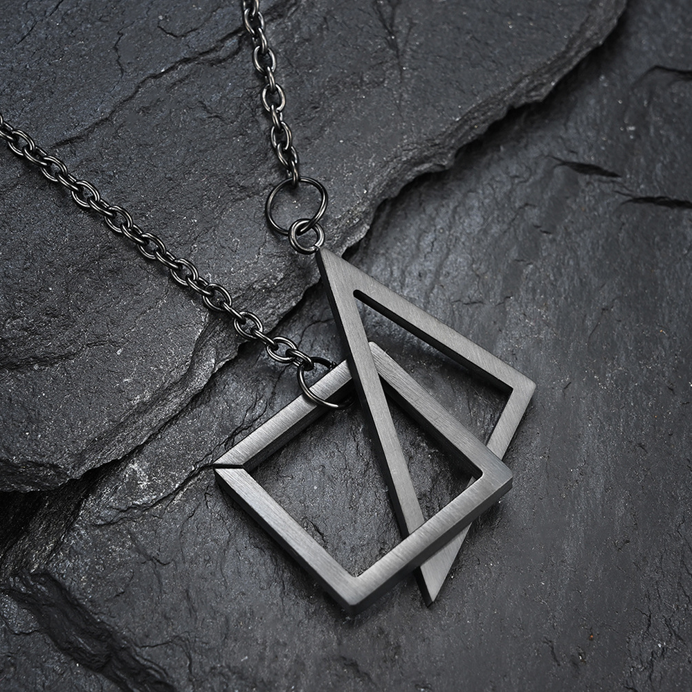 vòng cổ Mặt Hình Học Thời Trang Cho Cặp Đôi