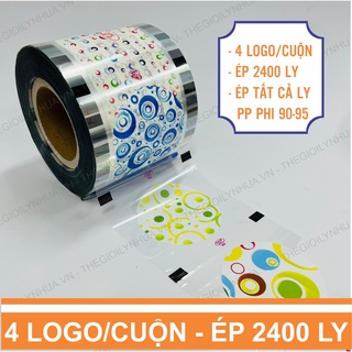 Màng ép ly nhựa, cuộn màng ép ly, màng ép ly trà sữa, màng dập cốc nhựa, cuộn màng dập cốc mẫu bong bóng ép 2400 ly