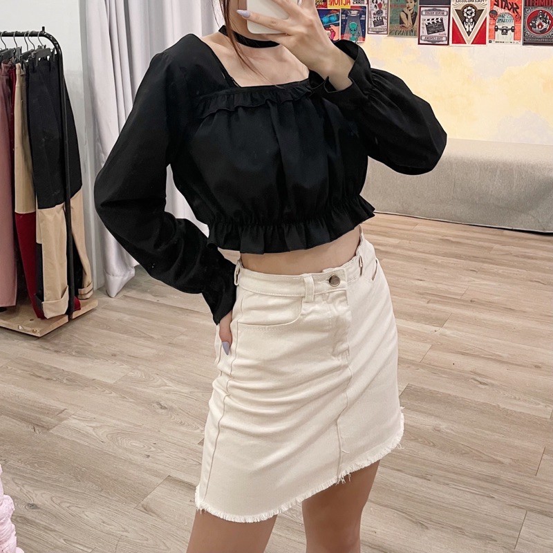 Chân váy chữ A ôm lưng cao | BigBuy360 - bigbuy360.vn