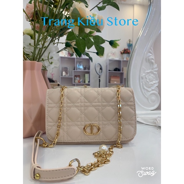 Túi Xách Nữ Túi Kẹp Nách CD Ô Trám Size 21 Thời Trang