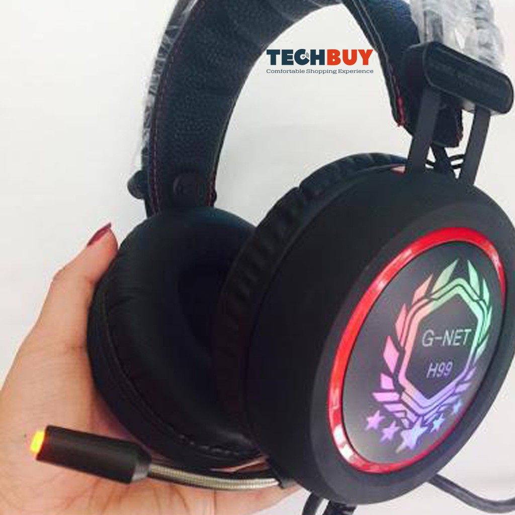 HÀNG CAO CẤP -  Tai nghe Gaming G-Net H99 Led nhiều màu I Head phone GNET H99 RGB LED I Gnet H99 7.1 Gaming Headset  - H