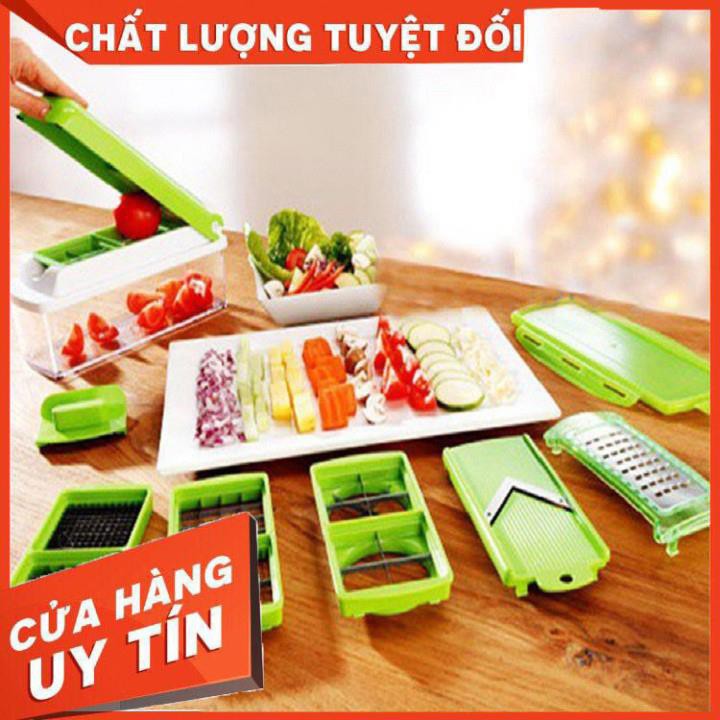 [XẢ KHO+FREE SHIP] Bộ Dụng cụ 10 món Nicer Dicer cắt gọt nạo bào rau củ quả