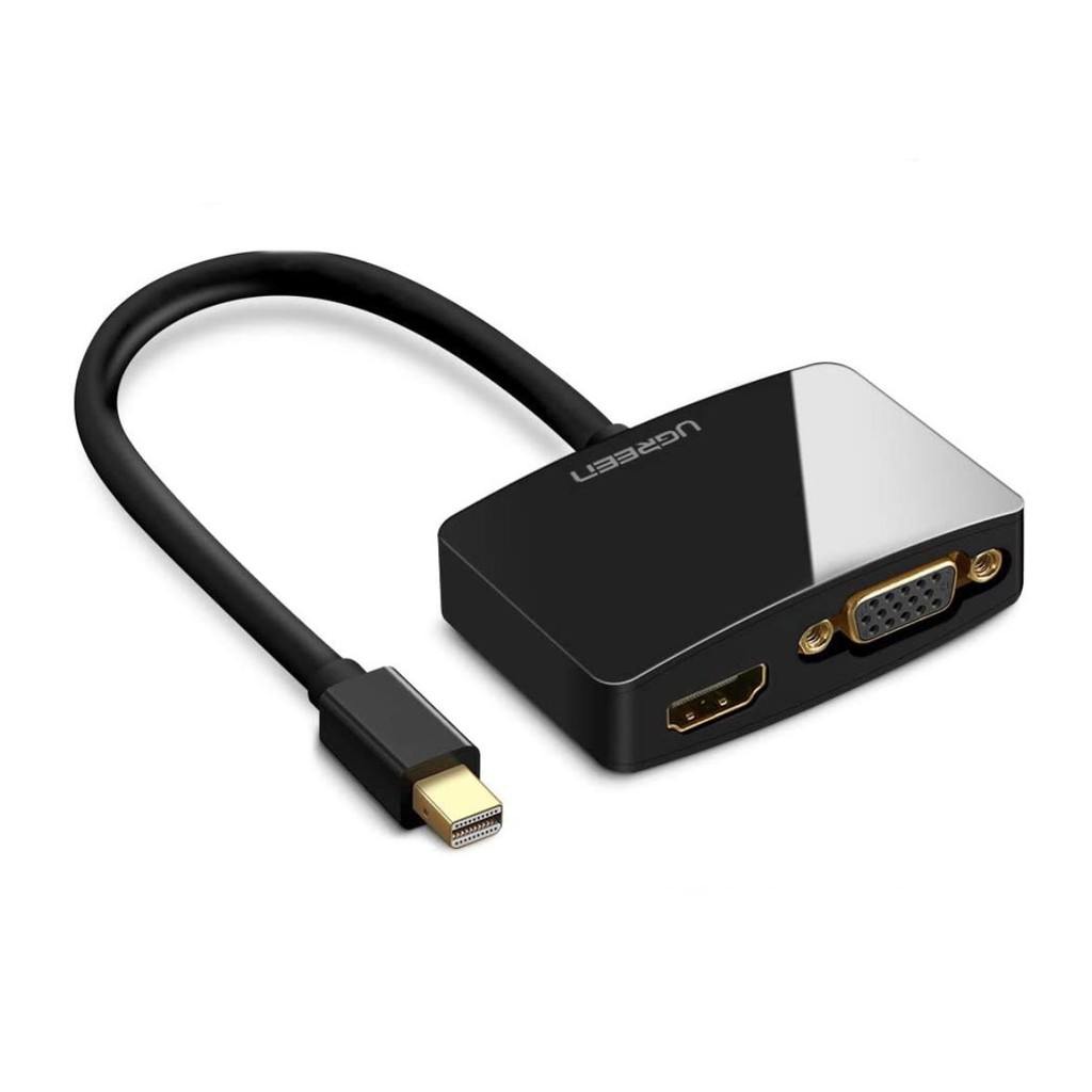 Cáp chuyển miniDP sang HDMI và VGA dài 15CM UGREEN MD108 10427