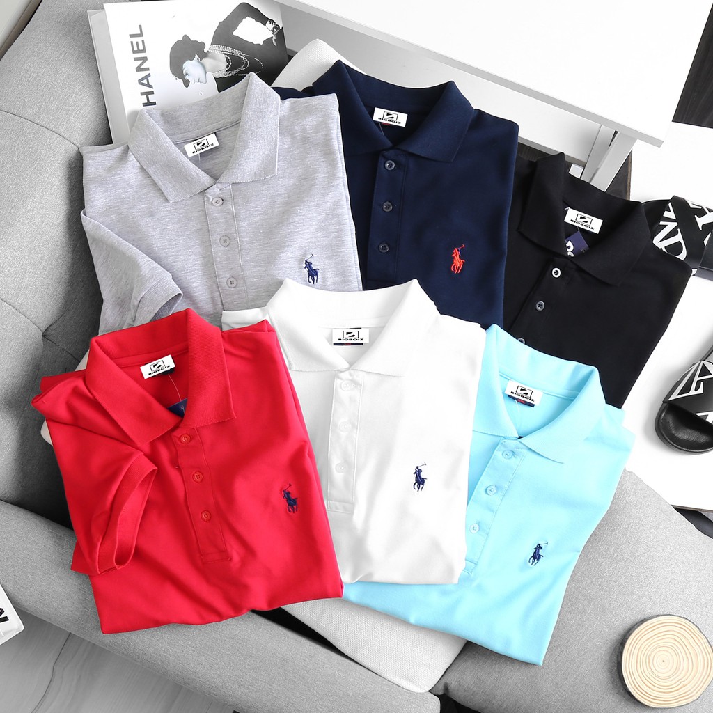 [bigsize < 130kg] Áo thun nam nam bigize tay ngắn có cổ