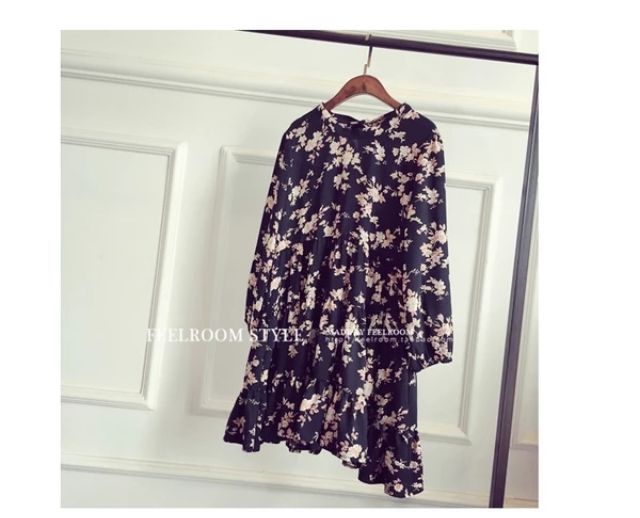 Váy voan họa tiết hoa