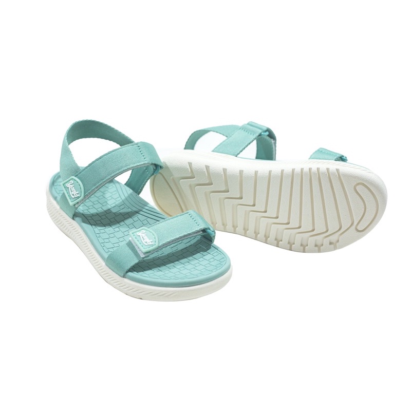 Giày Sandal Nữ Quai Ngang Thời Trang YANKI Chính Hãng YK68 - Xanh
