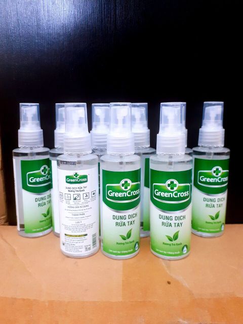 Nước rửa tay GREEN CROSS  chai 70ml dạng xịt. | BigBuy360 - bigbuy360.vn