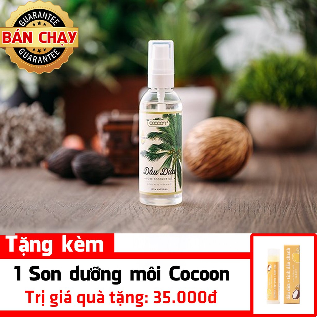 Dầu dừa Vitamin E 100% nguyên chất cocoon 100ml