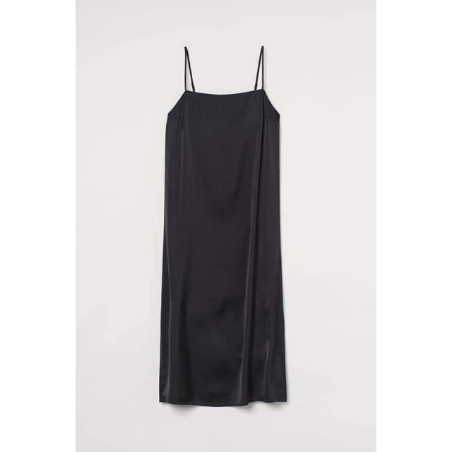 Váy Đầm Công Sở Dạo Phố Mặc Nhà Slip Dress Nữ Vải Lụa Satin - Đầm Lụa Dày Dặn 2 Dây Xẻ Tà Sexy Trangnauth 169