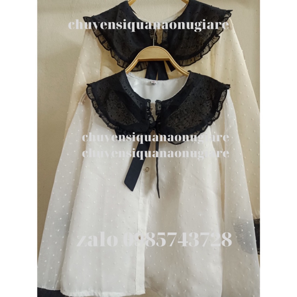 áo sơ mi tay bồng tiểu thư kaca có video+ ảnh thật HB0001 chuyensiquanaonugiare