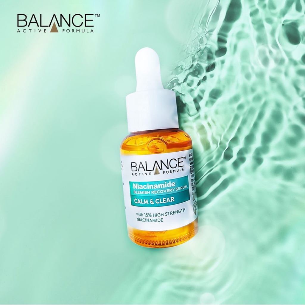 Combo serum giảm mụn, cấp ẩm Balance Active Niacinamide 15% + Hyaluronic (2X30ML)
