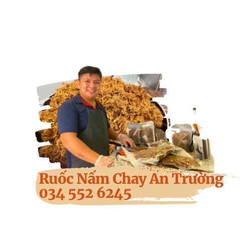 01kg vị thơm cay  - Ruốc Nấm Chay An Trường, chà bông khô nấm vị thơm cay, nấm chuẩn sạch 100% Organic, nấm sạch Phú Thọ