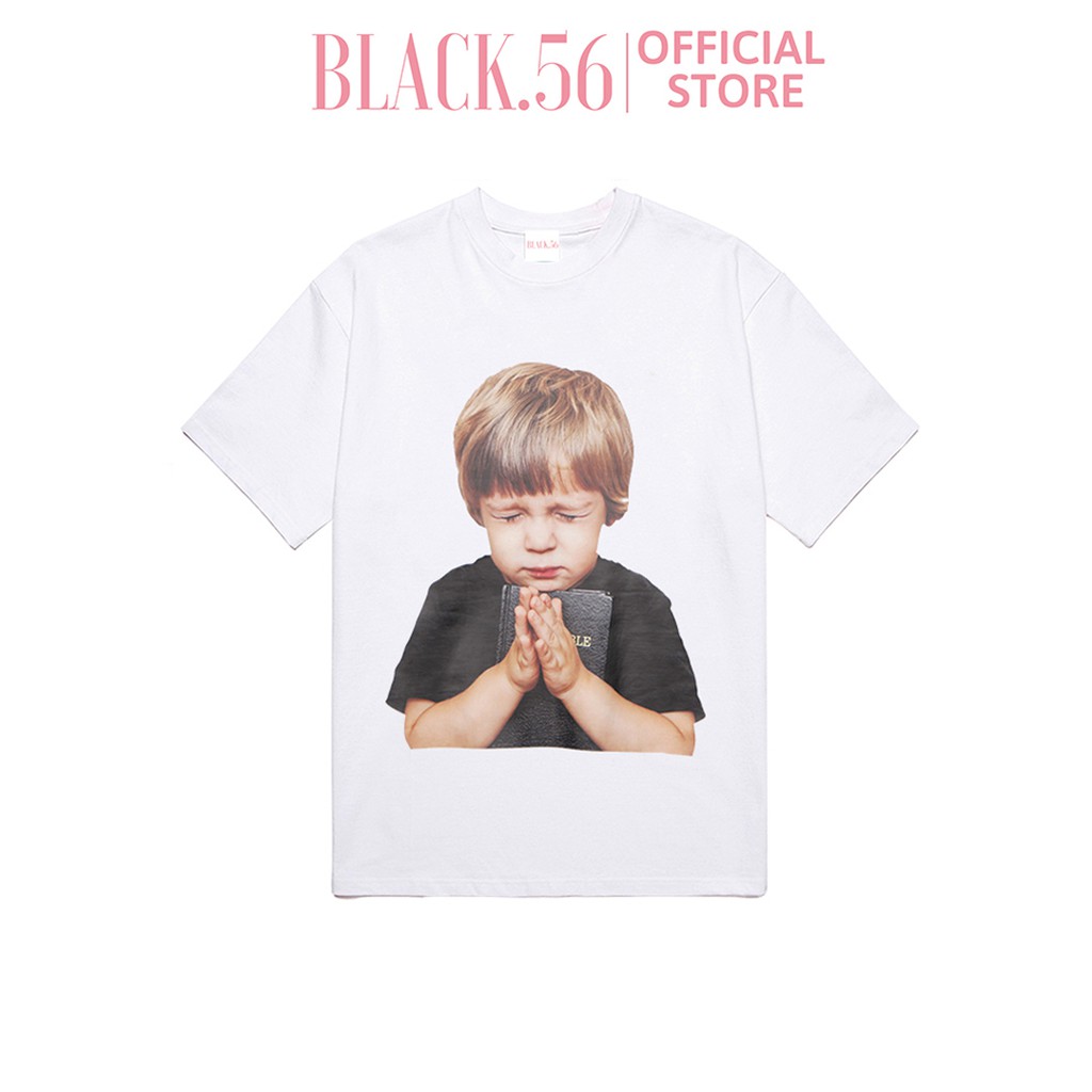 Áo thun nữ ADLV-PRAY , áo thun form rộng tay lỡ chất cá tính oversize unisex , BLACK56 M1