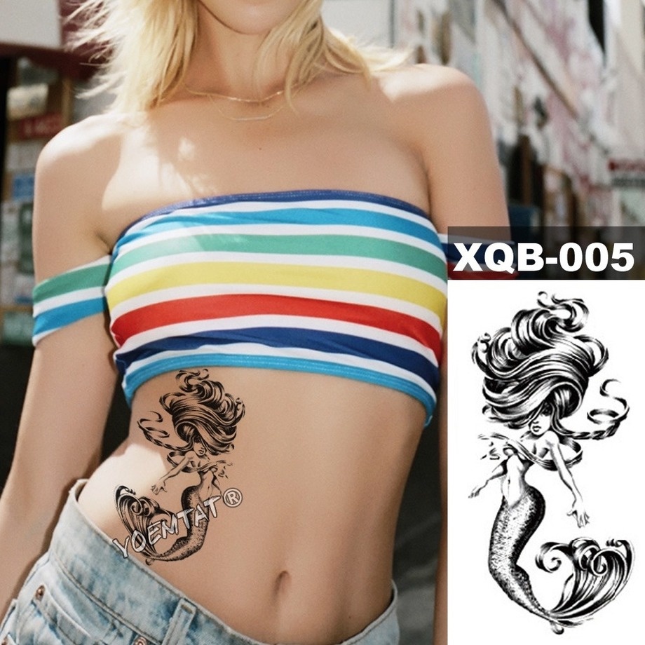 1 Hình Xăm Hoa Hồng Màu Nước Tạm Thời Trang Trí Cơ Thể Lưng Vai Đùi Đùi Nữ Bán Chạy Đặc Biệt