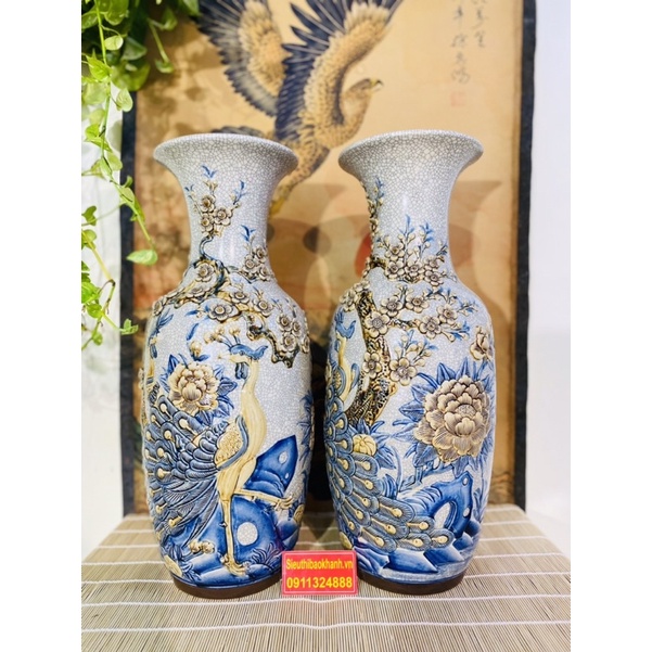 Đôi lục bình men rạn