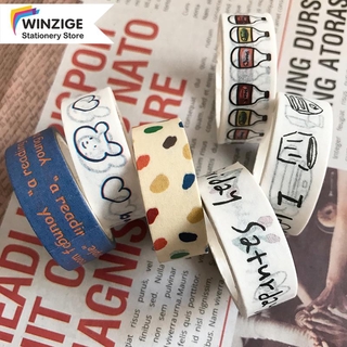 Băng Keo Washi Winzige Kiểu Hoạt Hình Dễ Thương Phong Cách Hàn Quốc