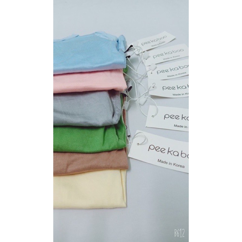Bộ thun lạnh cộc tay Peekaboo bé trai bé gái