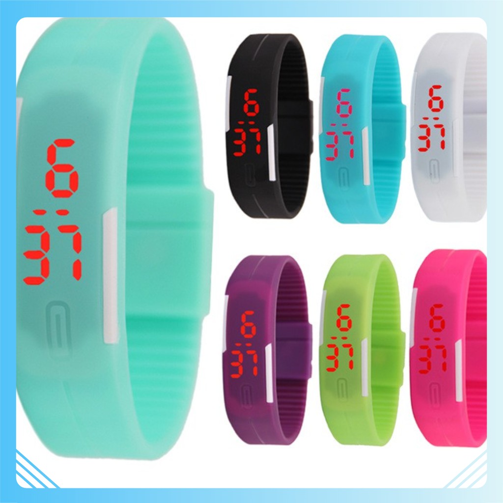 [Rẻ] Đồng Hồ Led silicon thời trang nam nữ [HN] [Bán buôn]