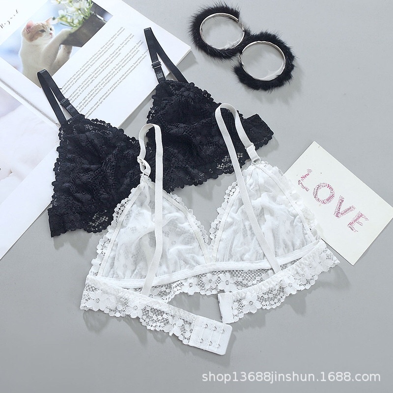 Áo bralette ren ko mút, ko gọng sexy quyến rũ mềm mại