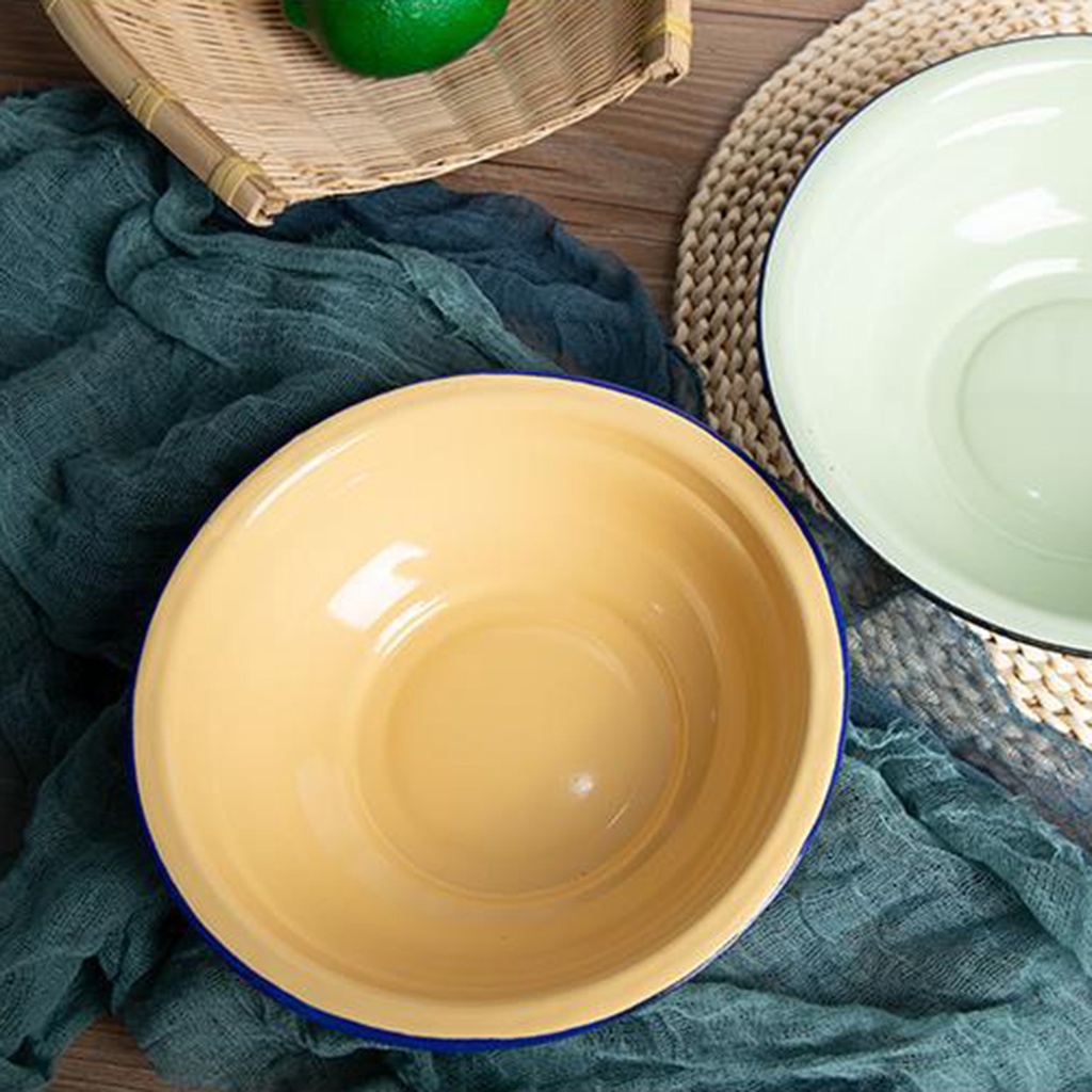 Bát Ăn Súp Tráng Men Đa Năng Phong Cách Vintage Cho Nhà Bếp