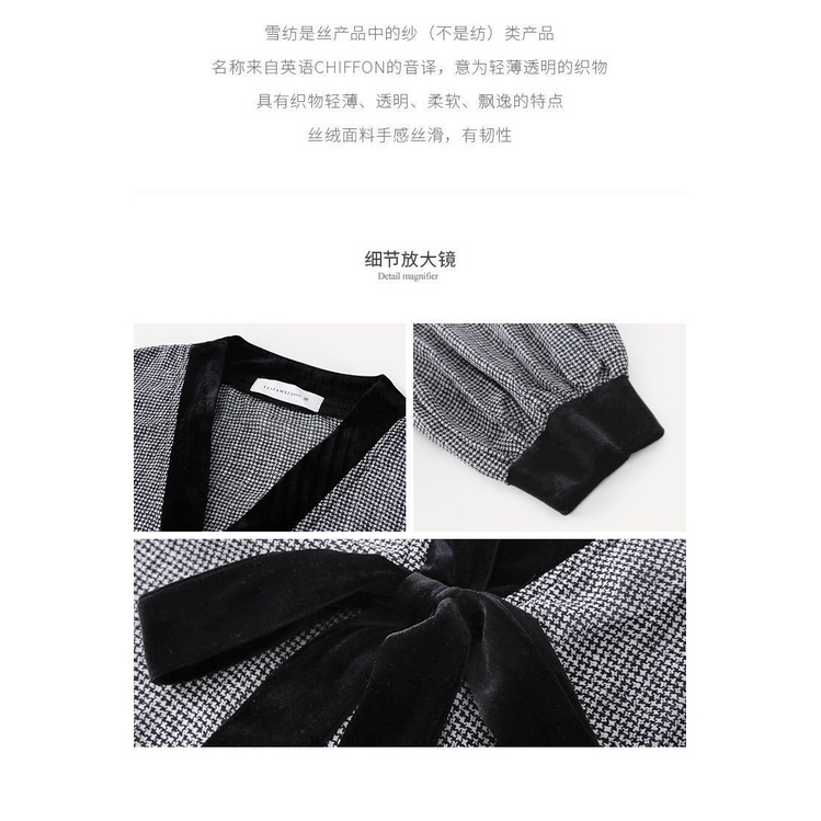 Áo sơ mi chiffon tay dài dáng rộng thời trang phương Tây cho phụ nữ trung niên