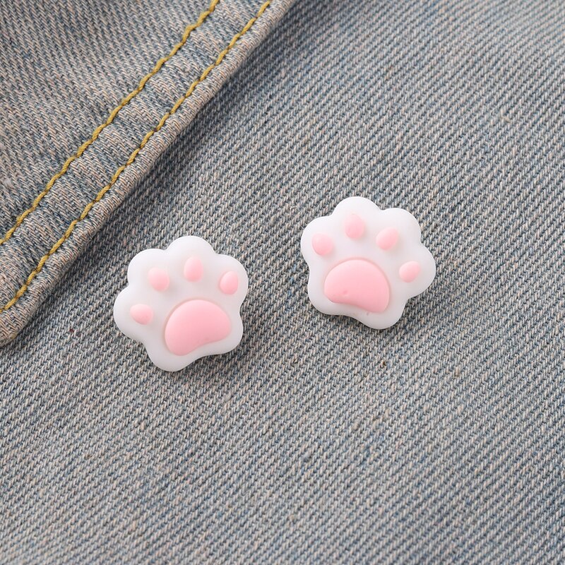 Ghim Cài Áo Hình Bàn Chân Mèo Dễ Thương