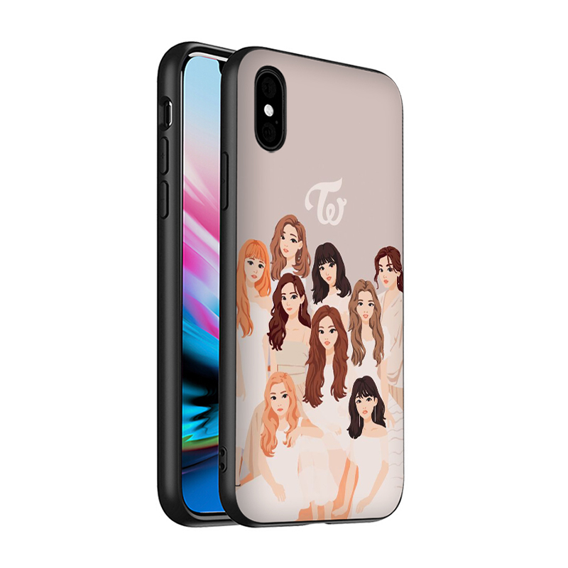 Ốp Lưng Silicone Mềm Xb124 Twice Cho Iphone 11 12 Pro Mini Xs Max X Xr