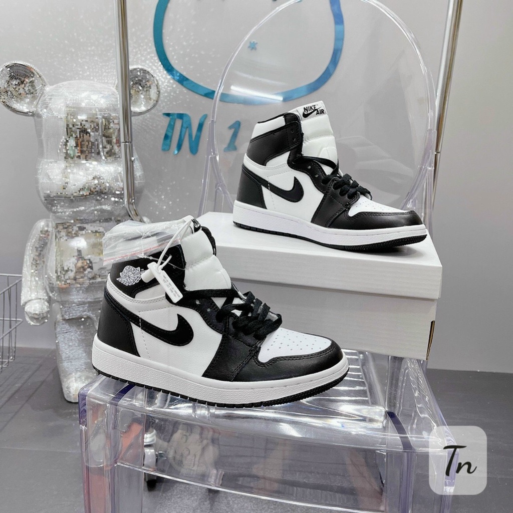 Giày Jordan Cổ Cao Nam Nữ, Giày Sneaker JD1 Đen Trắng Panda Thời Trang Cao Cấp Hottrend 2023