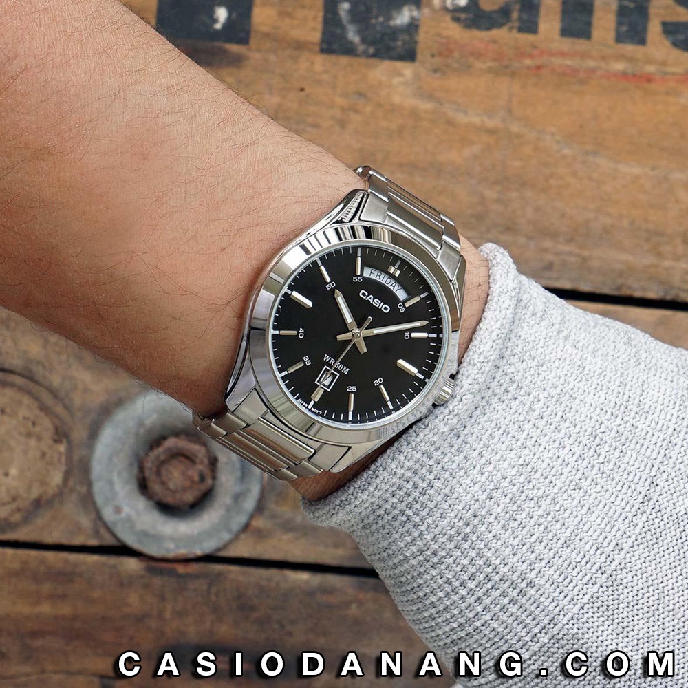 Đồng hồ nam dây kim loại Casio Standard chính hãng Anh Khuê MTP-1370D-1A1VDF (39mm)
