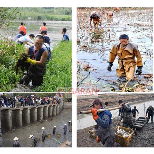 Ủng Quần Lội Nước, Câu Cá Một Mảnh Loại Dày