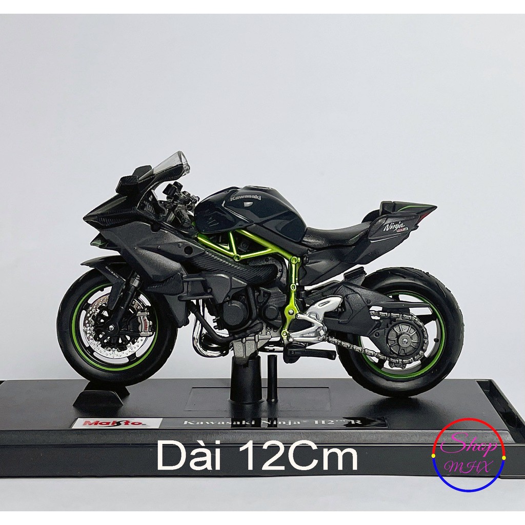 Xe mô hình mô tô Kawasaki Ninja H2r TẶNG KÈM BIỂN SỐ tỉ lệ 1:18 hãng Maisto