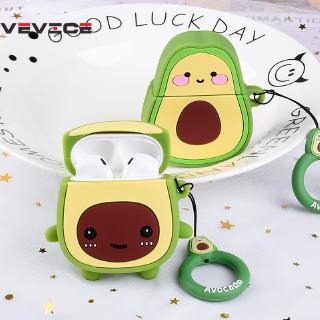 Vỏ bọc hộp đựng tai nghe Airpod 1/2 hình trái cây bằng silicone mềm
