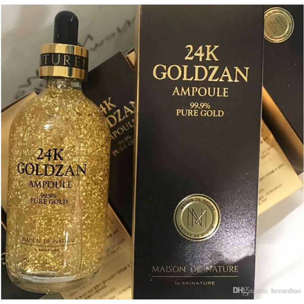 SERUM Dưỡng Trắng da Tinh Chất Vàng 24k GOLDZAN Ampoule 99.9% Pure Gold 100ML