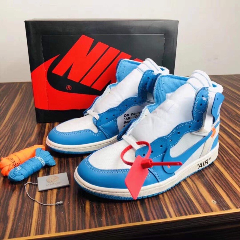 (40x1 40,5x1)giày sneaker air jordan1 offwhite nrg unc/white/chicago