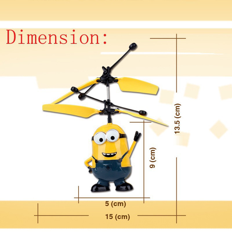 Đồ chơi máy bay trực thăng hình Minion flycam