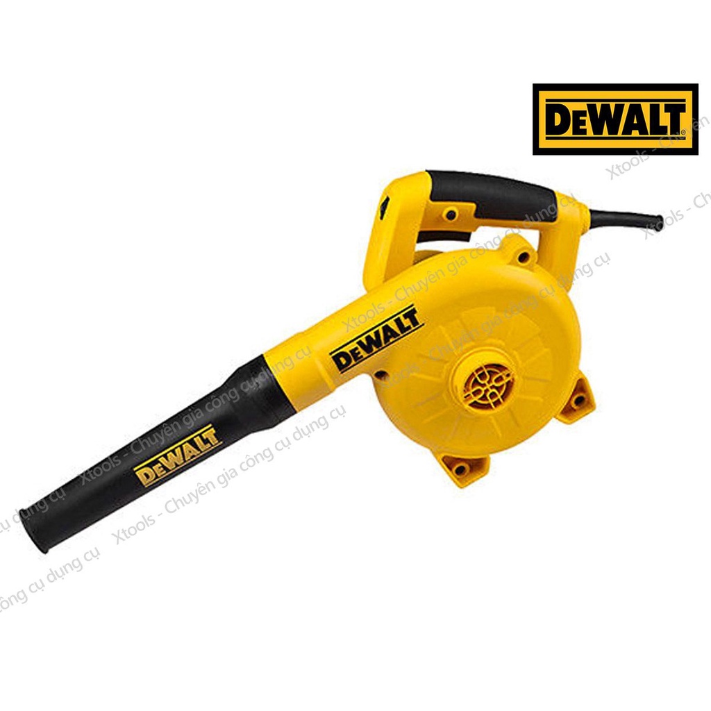 Máy thổi hút bụi DeWALT DWB6800-B1 công suất 800W tặng kèm túi chứa bụi, ống và 2 vòi hút bụi. Máy thổi/hút bụi cầm tay