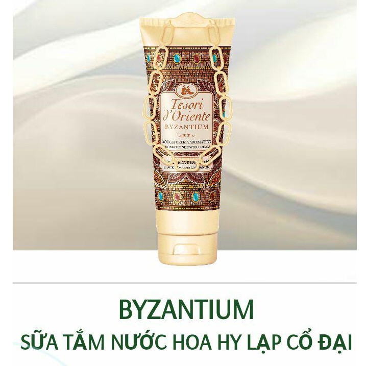 (HÀNG CHÍNH HÃNG) Sữa tắm nước hoa Tesori D' Oriente BYZANTIUM Hy Lạp Cổ Đại 250ml - Nhập khẩu từ ITALY