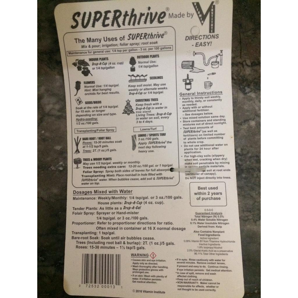 ( HOT HOT ) Super thrive 120ml