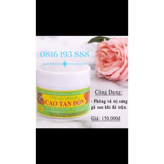 Cao tan đòn Trúc Linh thuốc bôi cho gà sau đá vần về