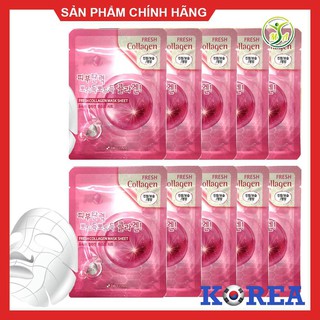Combo 10 mặt nạ dưỡng da Collagen 3W Clinic Fresh Collagen Mask Sheet