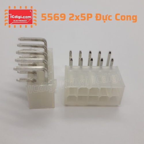 Bộ 10 con Header 5569 2x5P đực cong