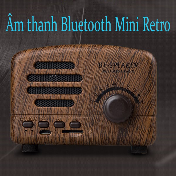 Loa Bluetooth Mini Bt01 Phong Cách Cổ Điển Loa bluetooth di động