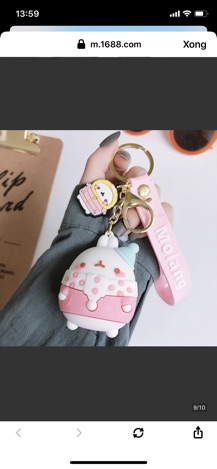 Móc khoá thỏ Molang dễ thương