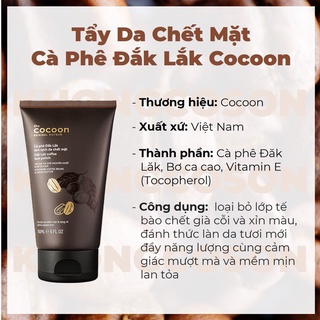 Tẩy da chết mặt Cà Phê Dak Lak Cocoon