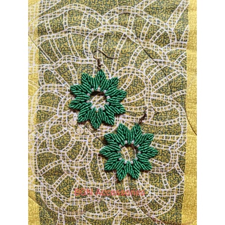 [Sẵn] Hoa tai handmade vòng lá