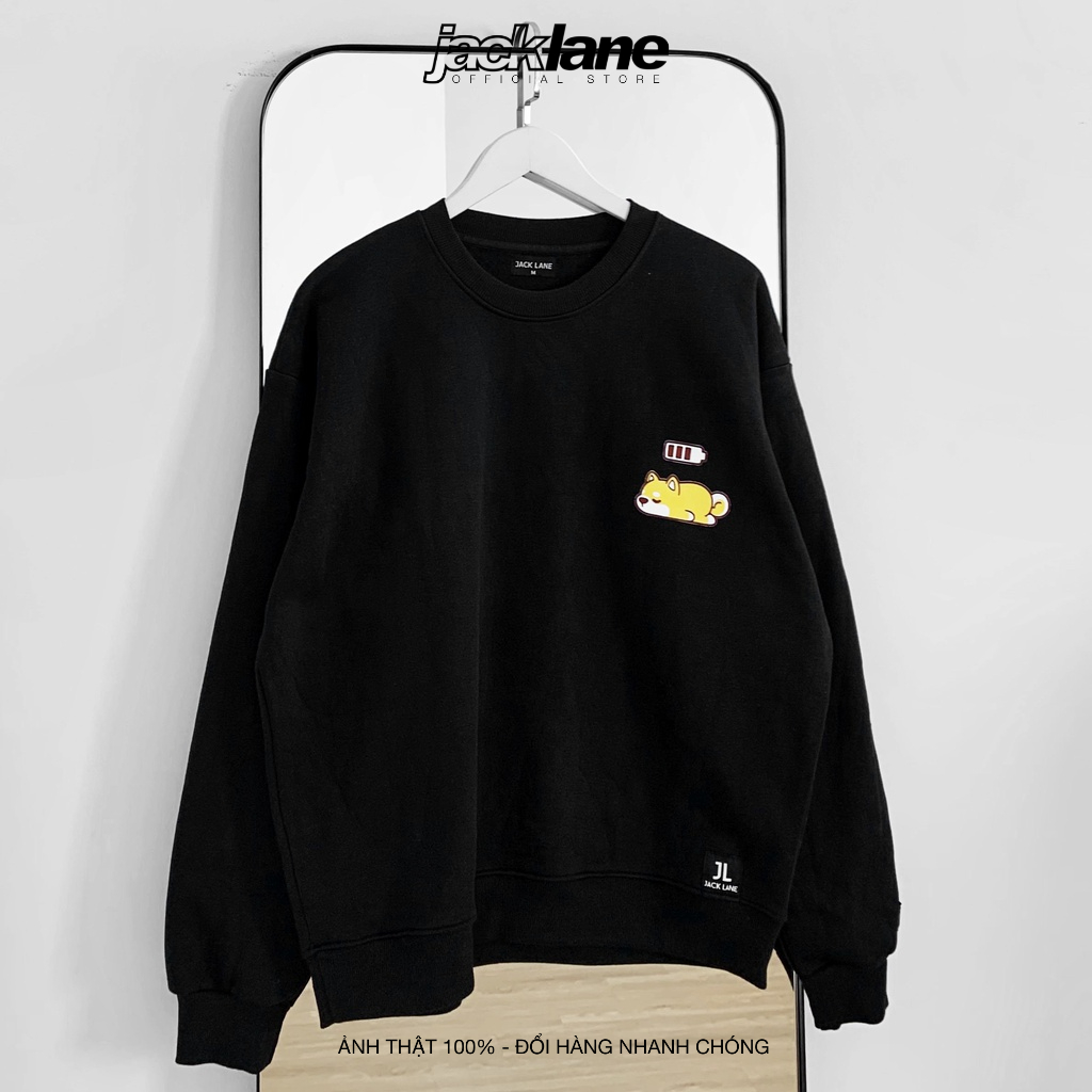 Áo Sweater JL Oversize Charging, JACKLANE, Áo nỉ chui đầu unisex Jack Lane