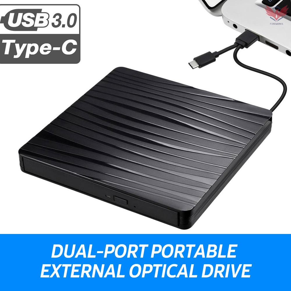 Ổ Đĩa Quang Fir Usb 3.0 + Type-C Hai Cổng Siêu Mỏng Cho Windows / Mac Os | BigBuy360 - bigbuy360.vn