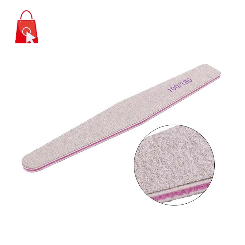 [Hàng mới về] Set 10 dũa móng tay bằng acrylic kích thước 100/ 180