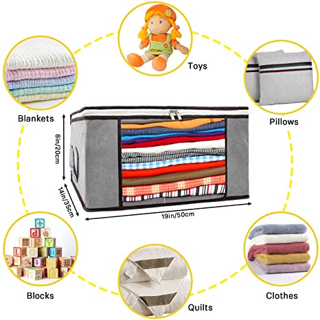 Túi Đựng Quần Áo / Vớ Cỡ Lớn Bằng Vải Không Dệt Chống Bụi Bẩn Tiện Dụng Mang Theo Du Lịch